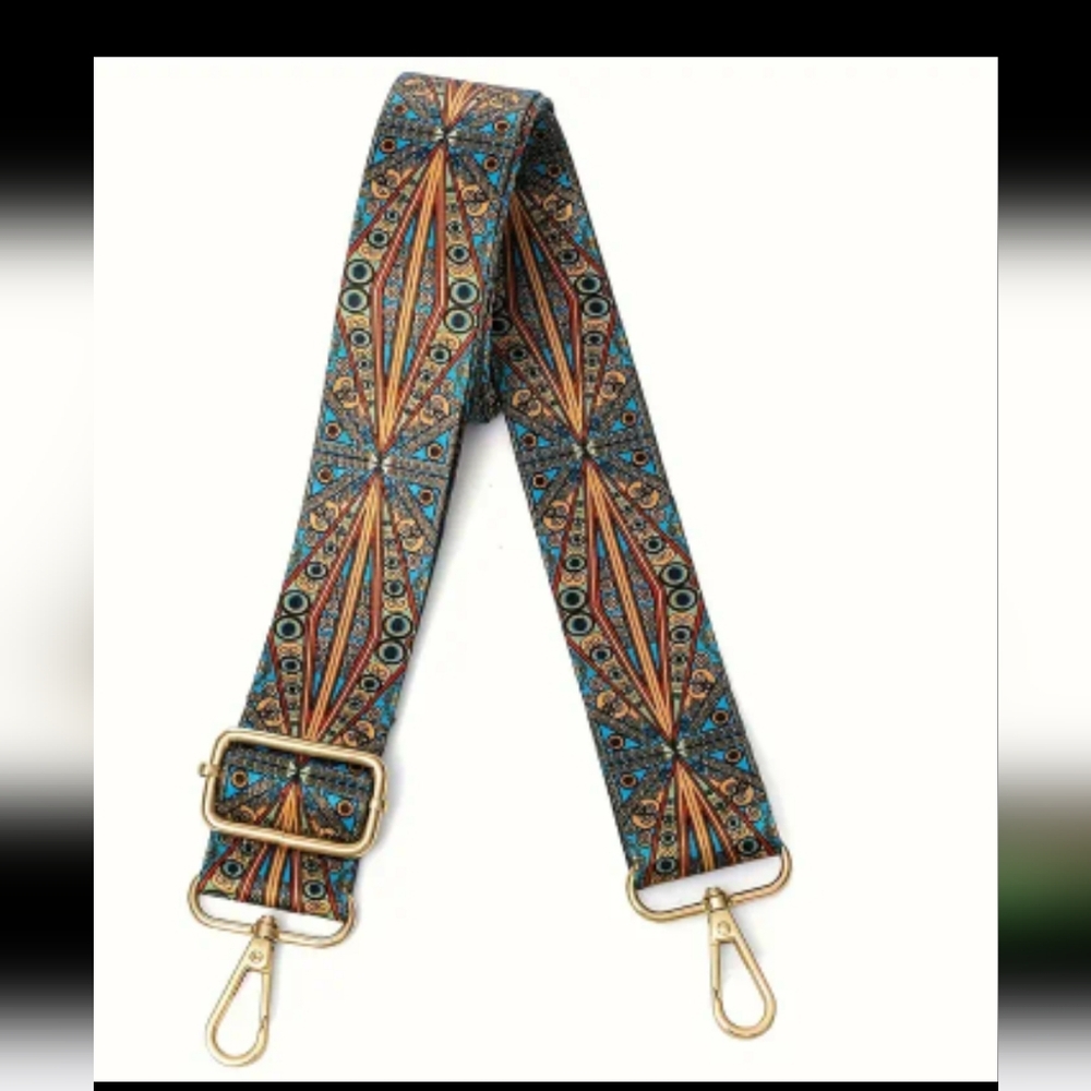 PEACOCK PATTERN Guitar /Purse Strap